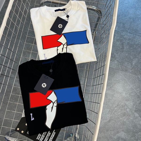 

designer mens t shirts printed fashion womens t-shirt cotton casual tees short sleeve luxury graphic tee streetwear tshirts, White;black