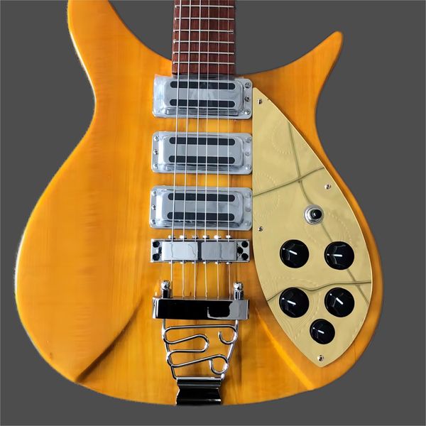 

stock 325 electric guitar body basswood maple neck 3 pickup gloss complete ing