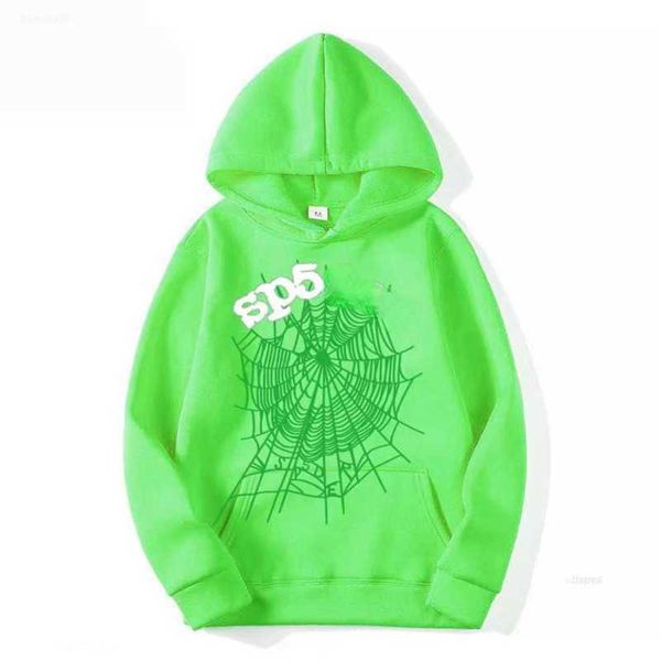 

men's hoodies sweatshirts american hip hop sweatshirt men women hooded sweater sp5der designer hoodie y2k pullover shirt oversize cotto, Black