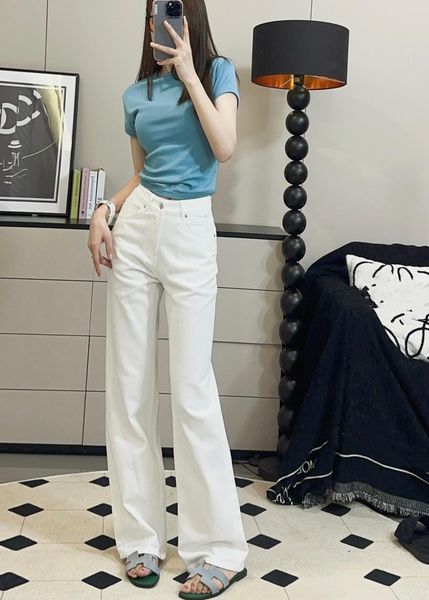

plus size womens jeans casual slim stretchy denim waist jean oversized long flare pants light blue wide leg trousers women's jeans p3