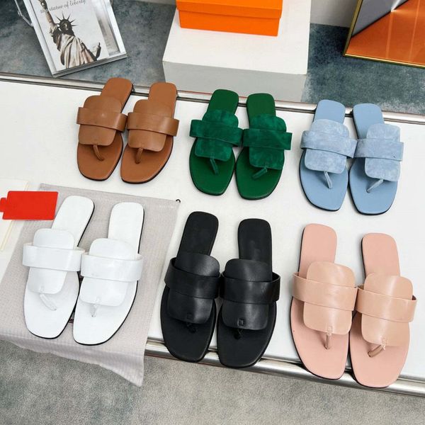 

designer galerie sandal women slippers camel leather rubber slides paris sandals white flat slipper suede flip flops beach shoes 08, Black