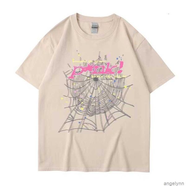 

hip hop sweatshirt men women t shirt sp5der designer tshirt 55555 3d print short sleeve tshirts round neck pullover tee overszie y2k t-shirt, White;black