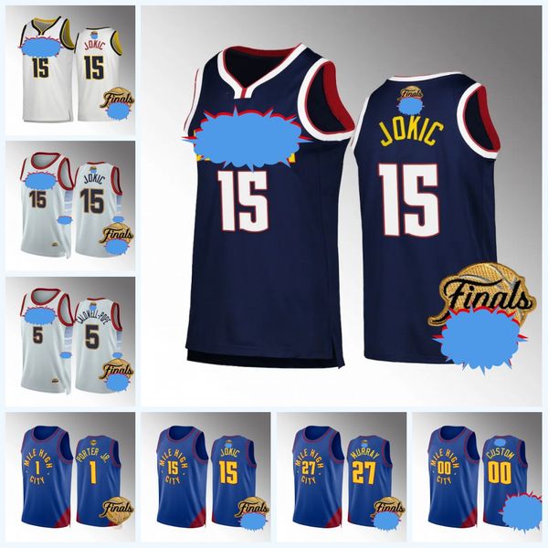 

nikola jamal jamal murray 2023 champions basketball jerseys michael porter jr. denvers carmelo anthony nugget aaron gordon bones hyland jeff, Black;red