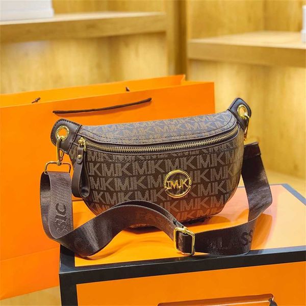 

women's 2023 new simple and chest bag single shoulder crossbody bag broadband chest bag waist bag women's trend 80% online outlet