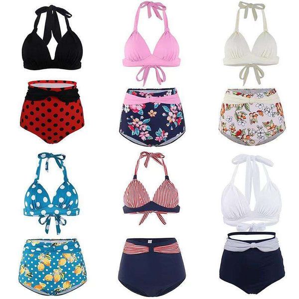 

bikini fashionable multi color high waist briefs swimsuit for women, White;black