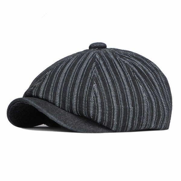 

berets autumn cotton solid color newsboy caps g220612, Blue;gray