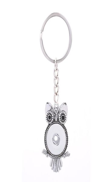 

interchangeable popular 028 fashion metal key chains fit 18mm snap button keychain jewelry for men women key rings gift1031436, Silver
