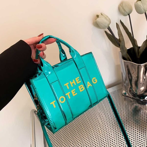 

this year's popular bag 2023 version fashion mother's simple handbag ins women's one shoulder bright face tote bag