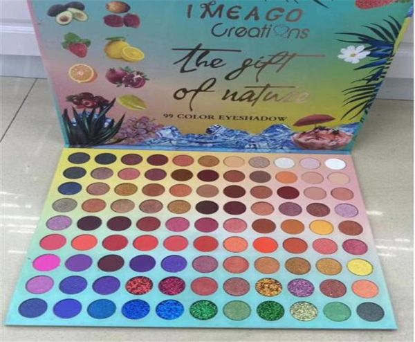 

imeago creatians 99 color eye shadow palette glitter shimmer matte eye shadow 3321680