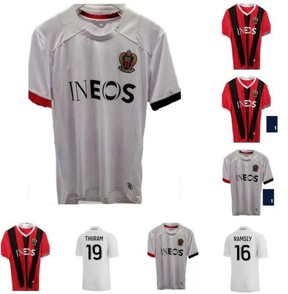

23 24 ogc nice fc soccer jersey 2023 2024 delort melou gouiri rosario football shirt dolberg dante kamara atal maillot de foot home away 3rd, Black;yellow