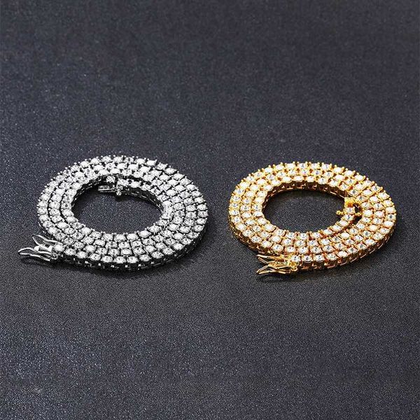 

custom zircon jewelry personalised tennis chain diamond necklace, Silver