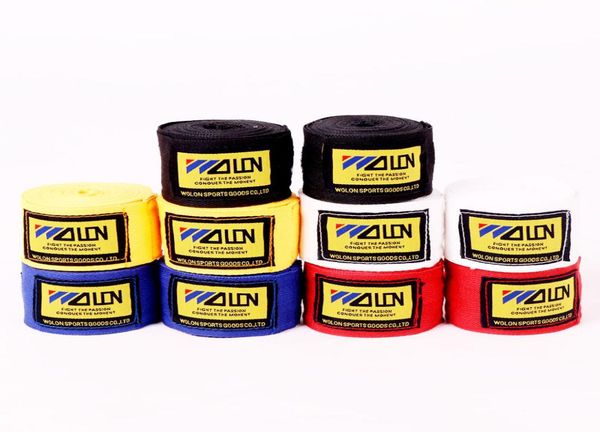 

2pcsroll width 5cm length 25m cotton sports strap boxing bandage sanda muay thai mma taekwondo hand gloves wraps4130639