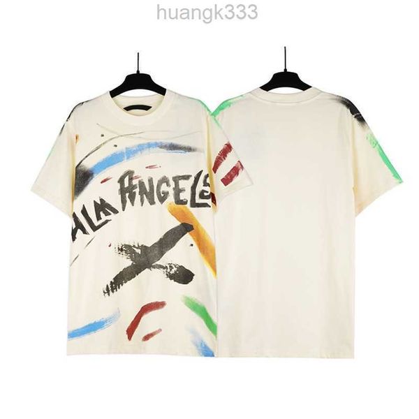 

summer pa men womens palm t shirt mans stylist tee guillotine bear palms printed short sleeve truncated bears angles tees angel t shirtjacm, White;black