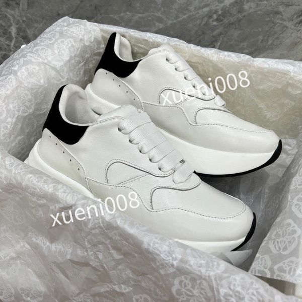 

new mans fashion quality casual shoes heel leather lace-up sneaker running trainers letters flat printed sneakers, Red;white
