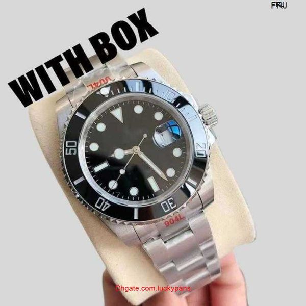 

mens r olax watches mechanical watch automatic mens automatic mechanical ceramics watches 41mm full stainless steel gliding clasp swimming w, Slivery;black