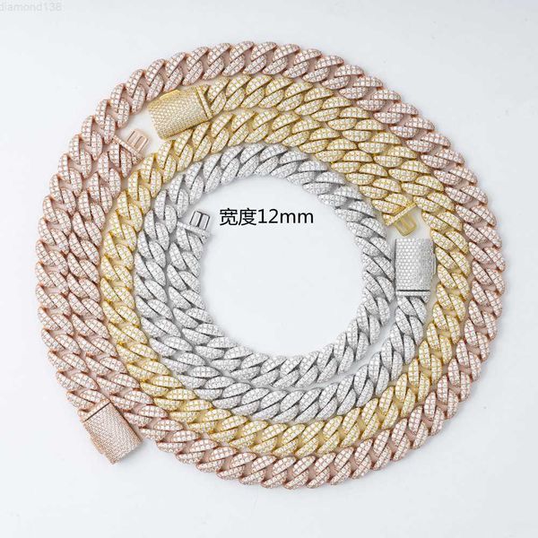 

hip hop italian set tenniscuban chain bracelet necklace with 5.5mm, Silver