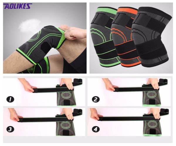 

sports safety elbow knee pads running basketball protective knee band cycling gear breathable exercise gym tools8683052, Black;gray