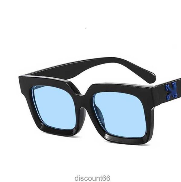 

fashion offs frames luxury sunglasses brand men women sunglass arrow x black frame eyewear trend hip hop square sunglasse sports travel sun, White;black