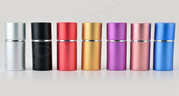 

5ml portable mini aluminum refillable perfume bottle with spray empty makeup containers with atomizer for traveler rra36078842977