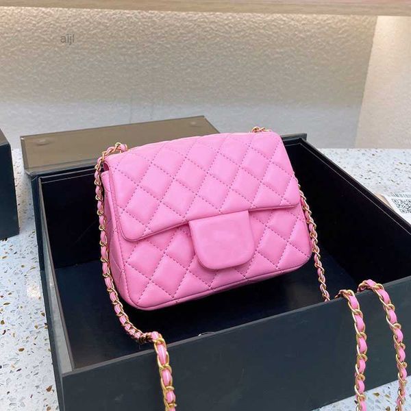 

cc bags luxury brand shoulder womens classic mini flap sqaure crush pearl gold ball metal matelasse chain crossbody sac s