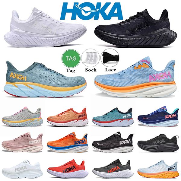 

hoka bondi 8 outdoor shoes hokas one womens designer sneakers triple black goblin blue anthracite castlerock hiking shoe men women running s