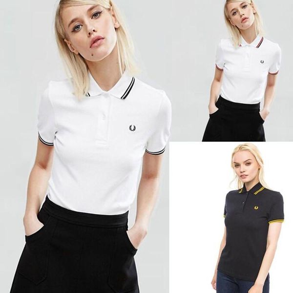 

polos wheat polo shirt flower neck women's 2022 casual embroidered short sleeve lapel skirt, White