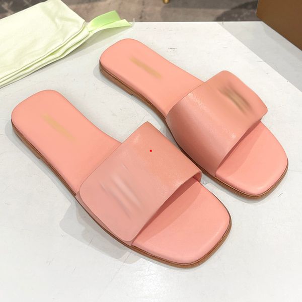 

2023 fashion beach slippers classic summer designer fashion cartoon head flops leather lady slides women shoes ladies sandals party wedding, Black