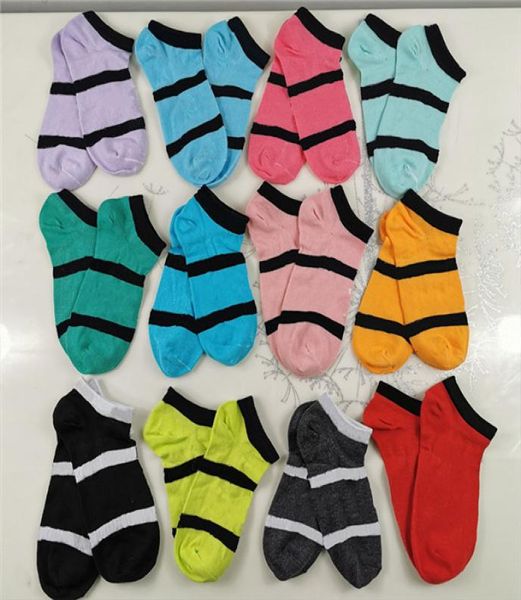 

many colours yellow blue pink socks cotton basketball pink socks print letters without tags6532055, Black