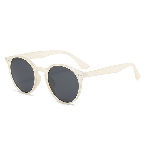 

designer sunglasses for women mens sunglasses luxury brand new vintage sunglasses classic round frame sunglasses men's and women's, White;black