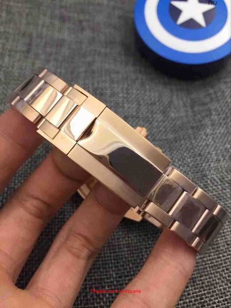 

designer watches r olax mens master design mens sports style automatic movement rose gold stainless steel case folding buckle fr nw37 ggf3, Slivery;black