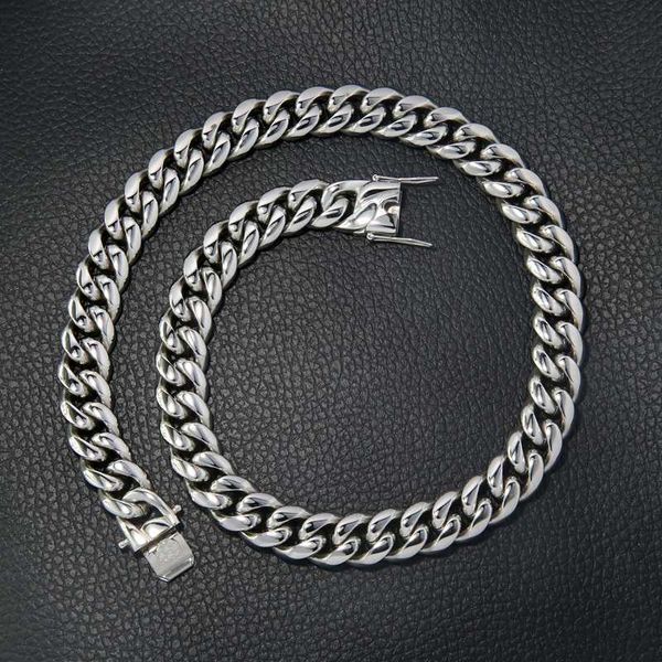 

fashion jewelry hiphop necklaces 18 20 22mm 925 silver moissanite cuban link chain for man