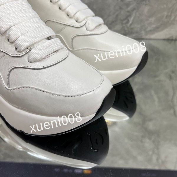

mans fashion quality casual shoes heel leather lace-up sneaker running trainers letters flat printed sneakers, Red;white