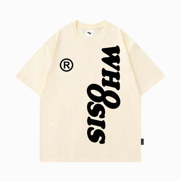 

whoosis mens t shirts men shirt designer t shirts summer pure cotton printed short sleeves, unknown name series trendy couple street clothin, White;black