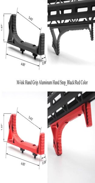 

aplus blackred coloraluminum handstactical mlok style hand skit ultralight anoidzed 3894156