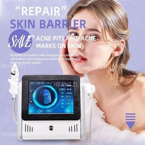 

rf fractional microneedle machine cold hammer rf radio frequency skin tightening acne scars stretch marks removal for salon