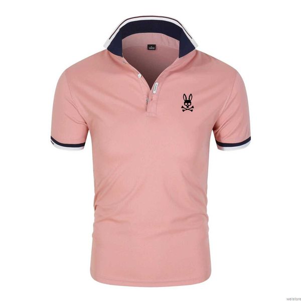 

psycho bunny mens polo shirt american ins fashion high streetwear brand designer tshirt summer casual men t-shirt size m--xxxxl w4n3, White;black