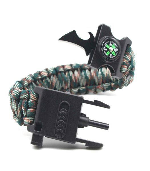 

lamp riding outdoor wilderness umbrella rope bracelet survival knife1870910, Silver