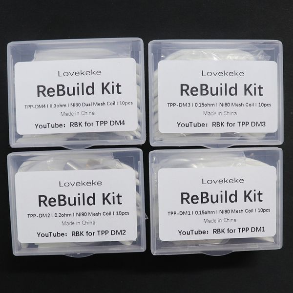 

rbk for tpp dm1 0.15ohm ni80 mesh coil vape coil tank dm2 dm3 dm4