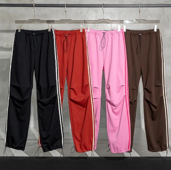 

hip hop black brown men's straight loose trousers oversized cargos pants