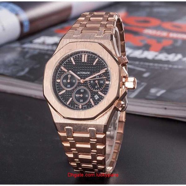 

r olax luxury all dials working automatic date men watches luxury fashion mens full steel band quartz movement clock gold silver leisure wri, Slivery;black