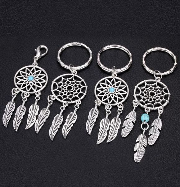 

mini car keyring handmade dream catcher home decor keychain feather jewelry keyholder dreamcatcher pendant wall hanging3028599, Silver