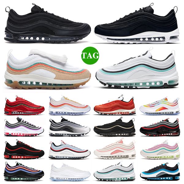 

97 casual shoes mschf x inri jesus undefeated white summit triple white metalic gold mens women designer 97s sean wotherspoon sliver bullet