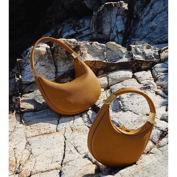 

song songmont series crescent wrap head layer cowhide design spring/summer new moon single shoulder underarm bag