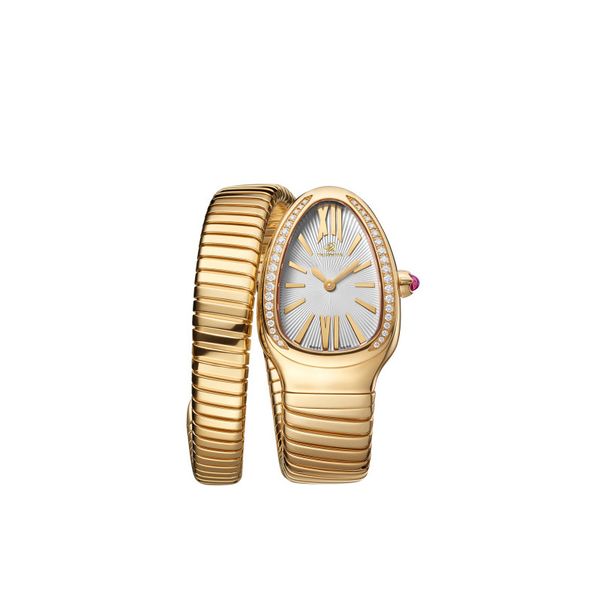

women's watch quartz movement size 35mm stainless steel jewelry chain selection sapphire glass deep waterproof montre de luxe, Slivery;brown