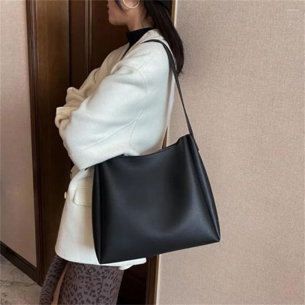 

evening bags 2 sets luxury women handbags large capacity shoulder hand for 2023 pu leather wild sac a main solid