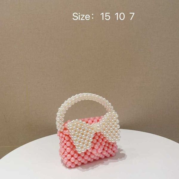 

women's 2023 new south korean net red small fresh contrast pearl bow chain mini crossbody small square bag 230613