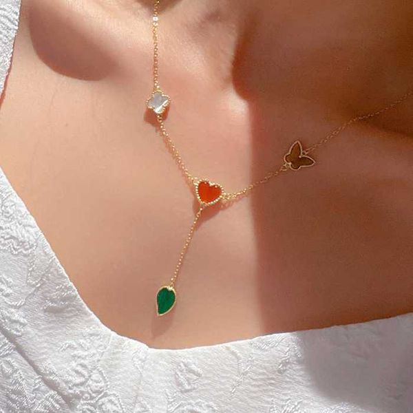 

four leaf clover necklace natural shell gemstone 925 silver designer for woman t0p advanced materials luxury jewelry fashion gift for girlfr