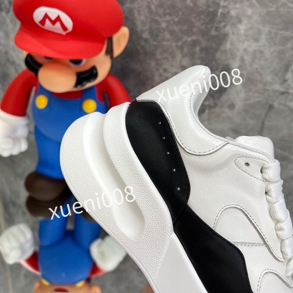 

2023new womans fashion quality casual shoes heel leather lace-up sneaker running trainers letters flat printed sneakers, Red;white