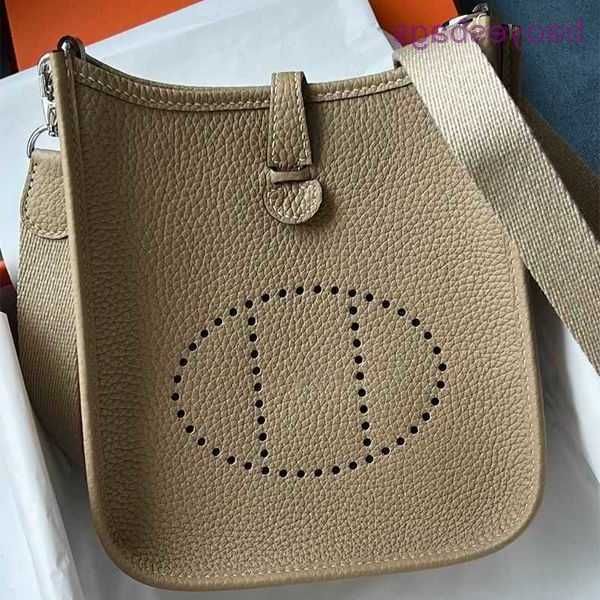 

designer bag 2023 tote evelynbag bags h spring hollowed-out bucket cow leather litchi women's single-shoulder cross-body women 1 with l