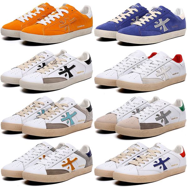 

premiata mens womens running shoes designer italy mick lander django sheepskin genuine leather mens traingers sports sneakers walking joggin